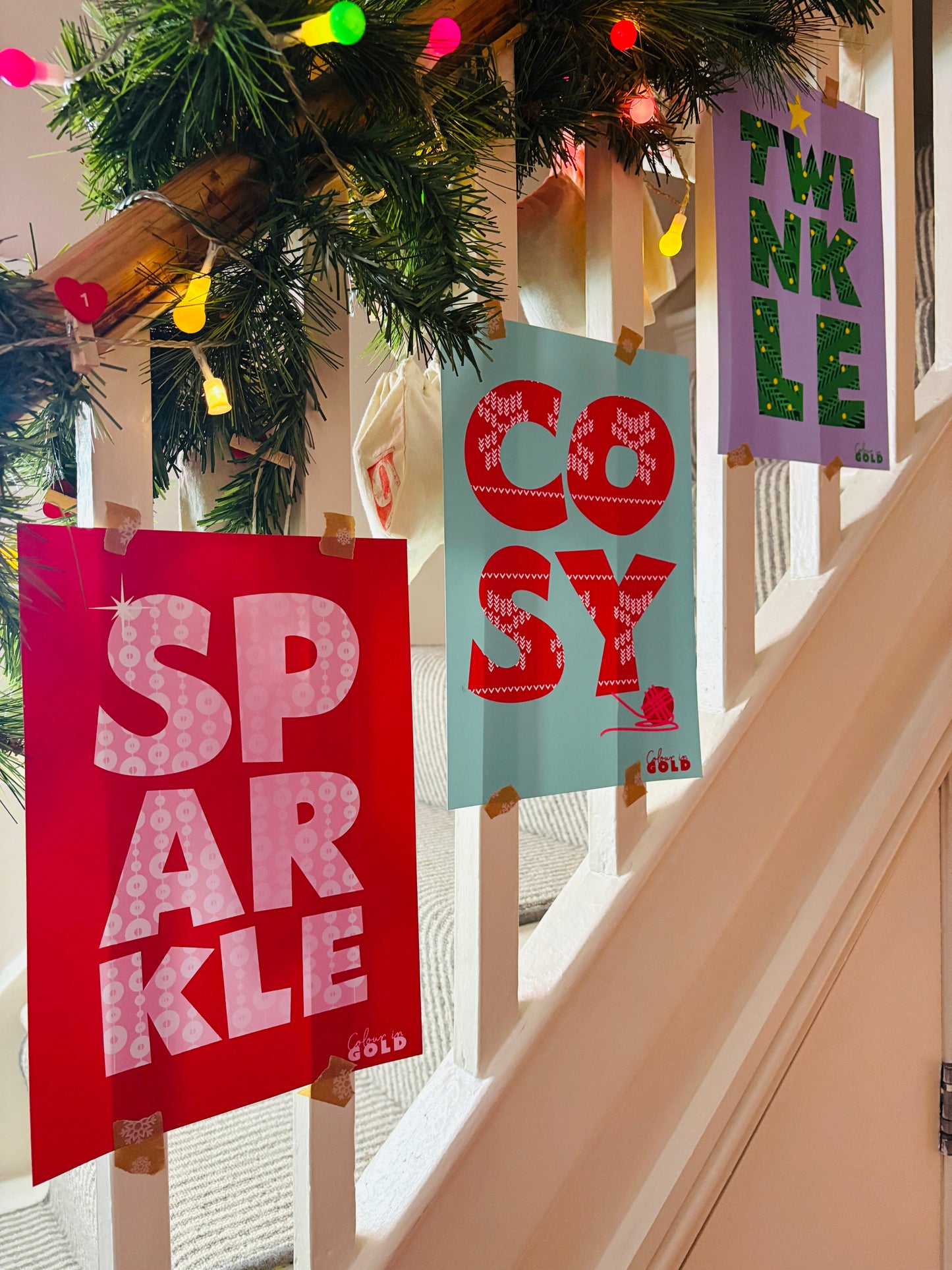 CHRISTMAS TYPOGRAPHIC PRINTS