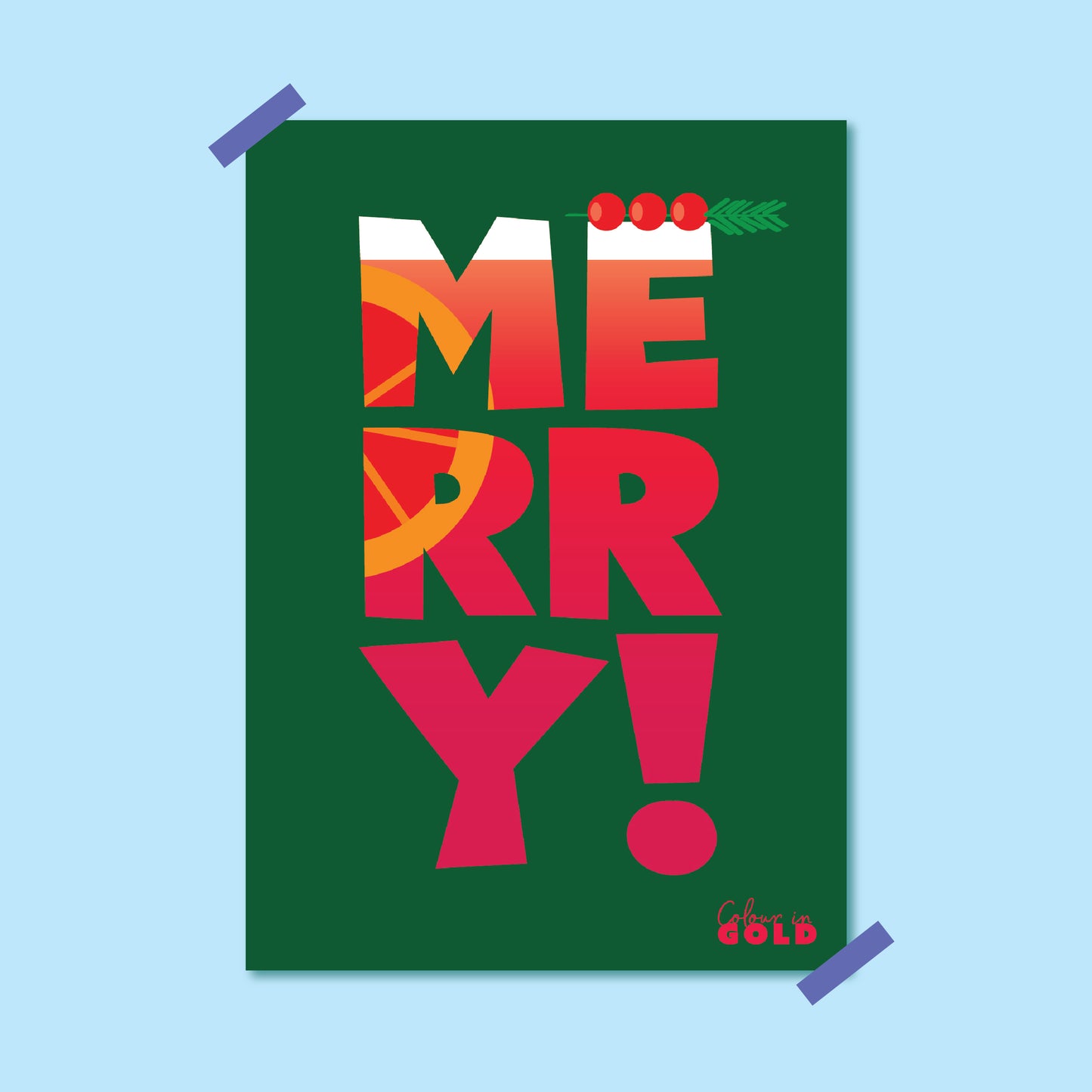 CHRISTMAS TYPOGRAPHIC PRINTS